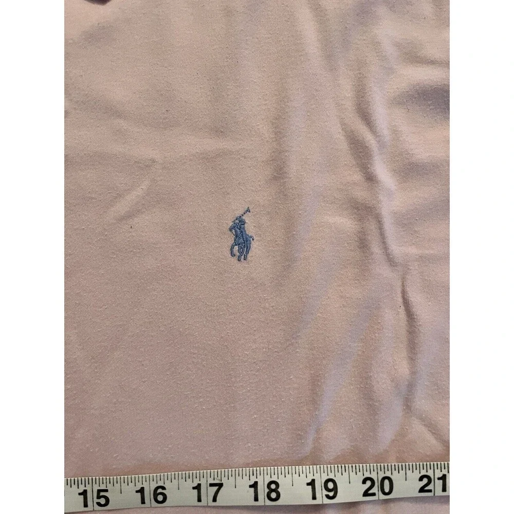 Polo Ralph Lauren Men’s Short Sleeve Polo Shirt Pink With Blue Pony Size XL
